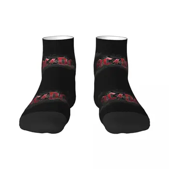 Мужские носки для экипажа в стиле ретро-рок AC DC, унисекс, кавайные носки с 3D-принтом в стиле хэви-метал