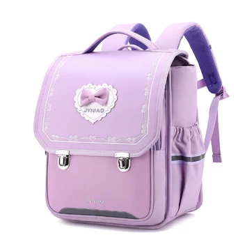 Рюкзак для начальной школы из искусственной кожи в японском стиле, японская школьная сумка для девочек и мальчиков, ранец, детский ортопедический рюкзак, сумка